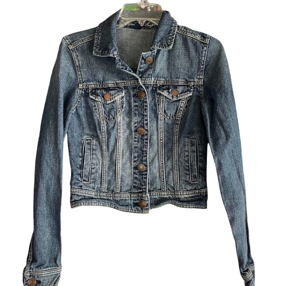 American Eagle Outfitters Woman’s Small Denim Jean Jacket 100% Cotton